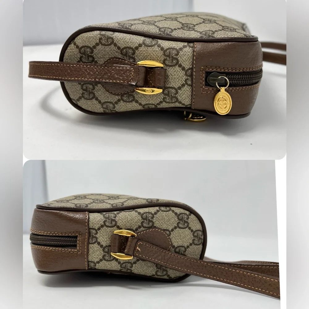 Gucci Brown GG Canvas Crossbody with Green-Red Web Stripe - Picture 7 of 15